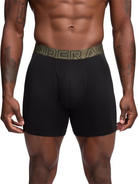 Трусы-боксерки мужские Under Armour Performance Cotton - Solid 6 3Pk (1383889-005), 2XL, OFC, 1-2 дня