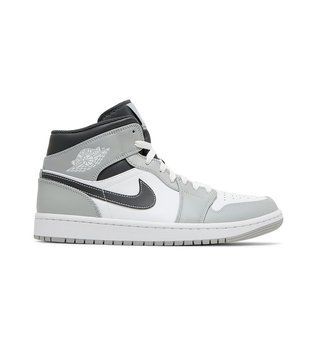 Кросівки чоловічі Jordan 1 Mid White/Grey (554724-078), 41, WHS, 1-2 дні