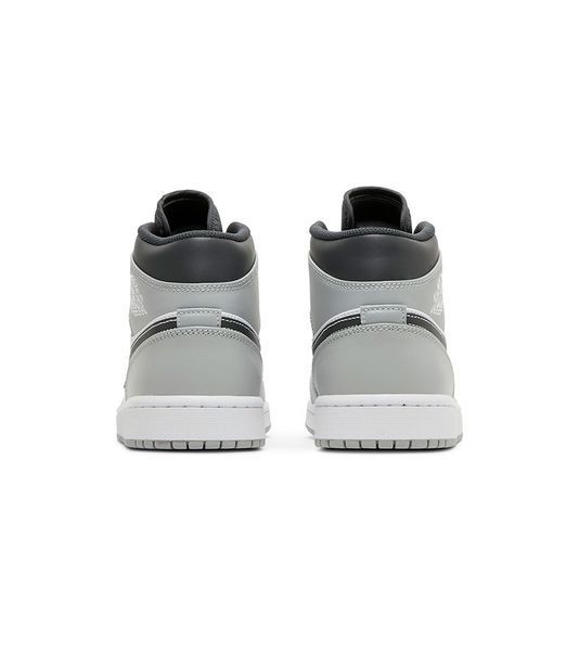 Кросівки чоловічі Jordan 1 Mid White/Grey (554724-078), 41, WHS, 1-2 дні