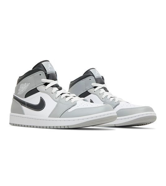Кросівки чоловічі Jordan 1 Mid White/Grey (554724-078), 41, WHS, 1-2 дні