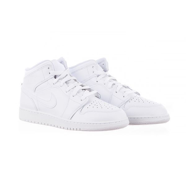 Кроссовки женские Jordan 1 Mid (Gs) (554725-136), 37.5, OFC, 40% - 50%, 1-2 дня