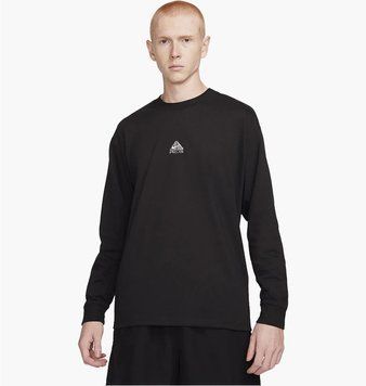 Кофта чоловіча Nike Acg Lungs Long-Sleeve T-Shirt Black (DR7753-011), L, OFC, 30% - 40%, 1-2 дні