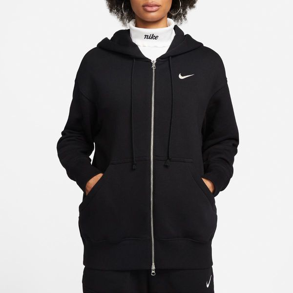 Кофта жіночі Nike W Nsw Style Flc Fz Hoodie Os (DQ5758-010), S, WHS, 30% - 40%, 1-2 дні