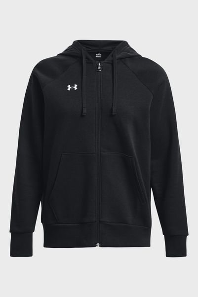 Кофта женские Under Armour Sweatshirt Ua Rival Fleece Fz Hoodie-Blk Black (1379497-001), MD, OFC, > 50%, 1-2 дня