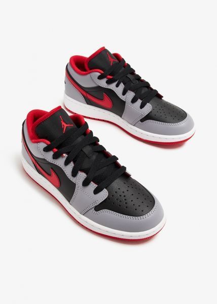 Кроссовки женские Jordan 1 Low Gs Grey/Black (553560-060), 36.5, OFC, < 10%, 1-2 дня