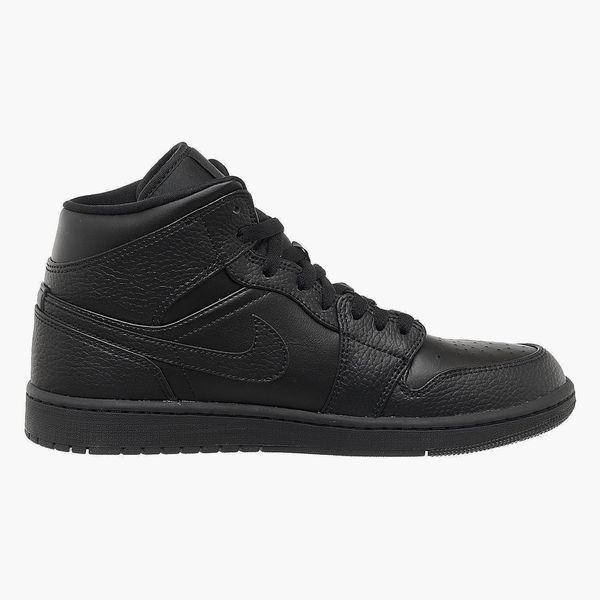 Кросівки чоловічі Jordan 1 Mid Triple Black (554724-091), 41, OFC, 40% - 50%, 1-2 дні