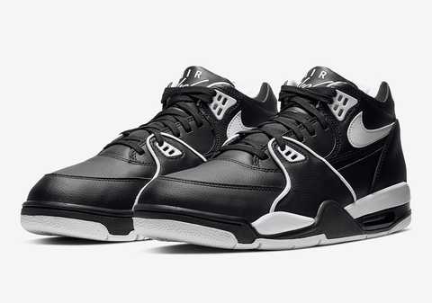 nike air flight 89 black white